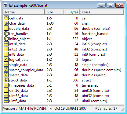 MATLAB MAT-file Viewer